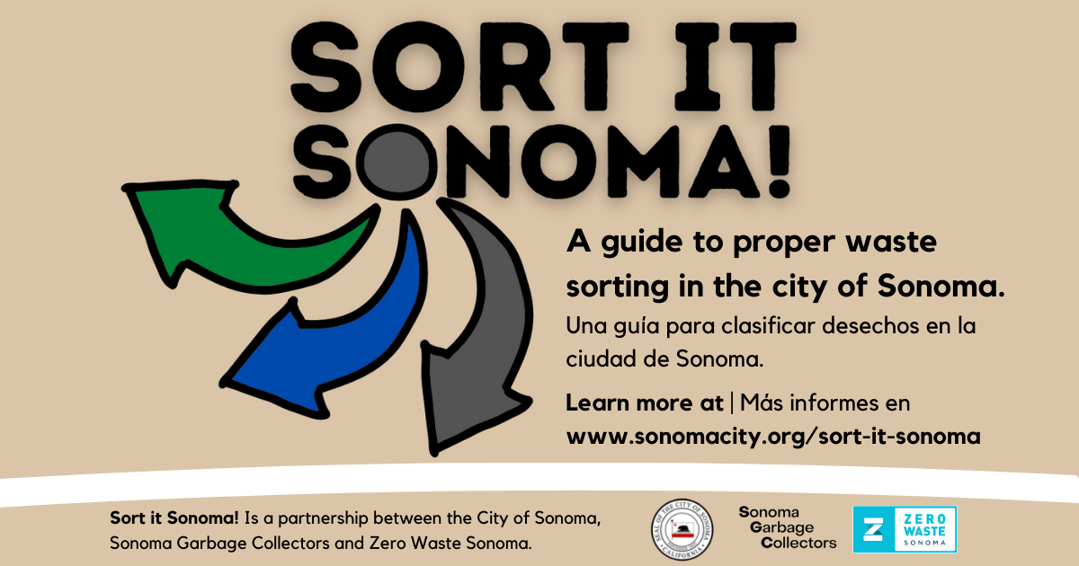 Sort it Sonoma! California's new composting law is now in effect